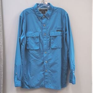 EXOFFICIO Sports or Casual Outdoor Shirt Blue Size Medium